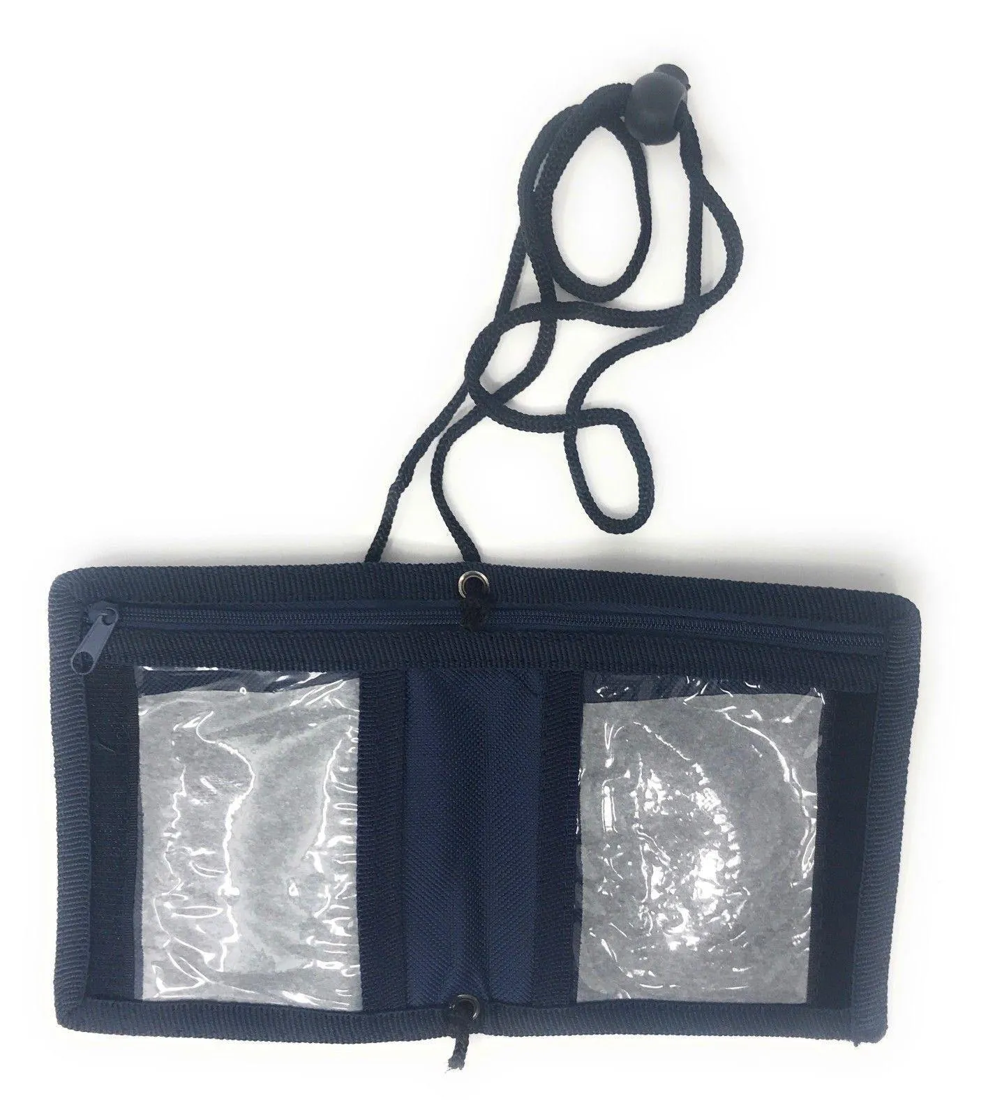 1 Dozen Bi-Fold Foldable Neck Wallet Conference Badge Id Holders Wholesale Bulk