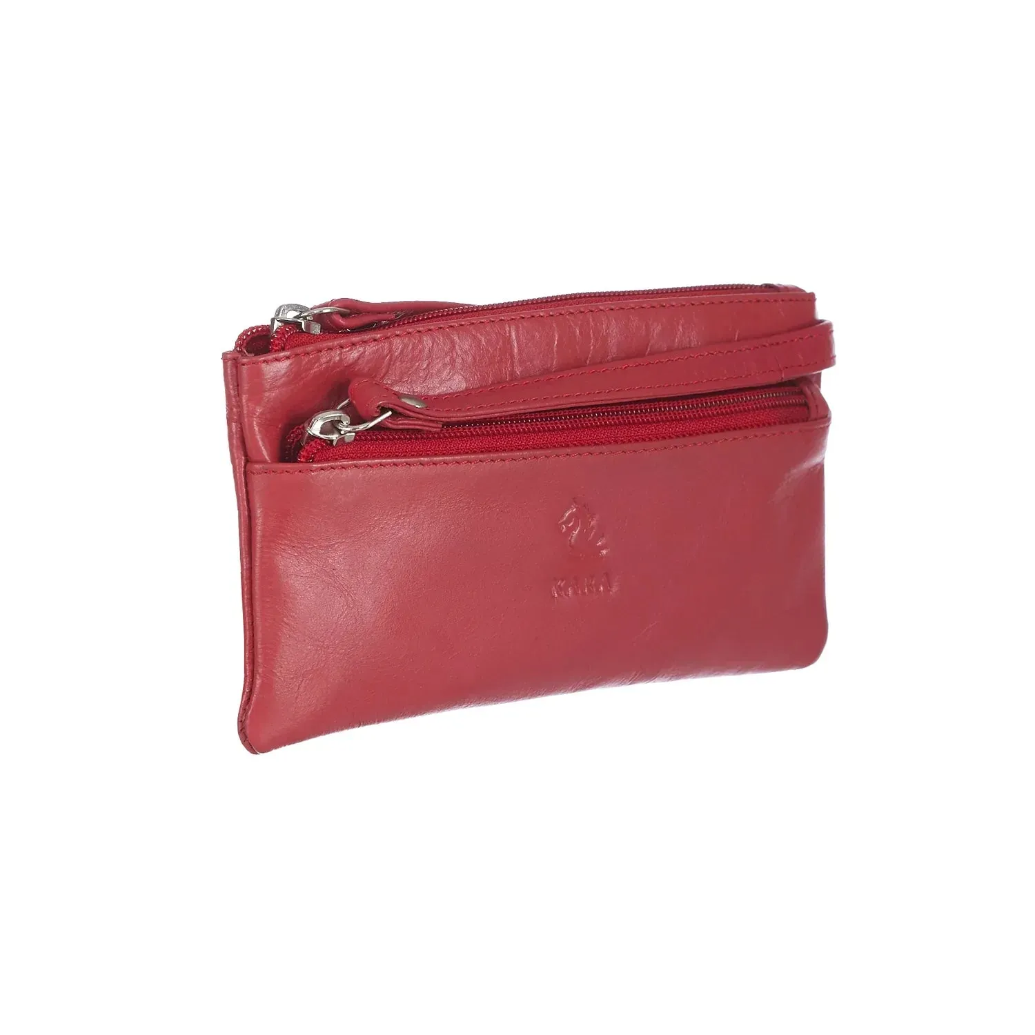 7027 Tan Leather Hand Pouch