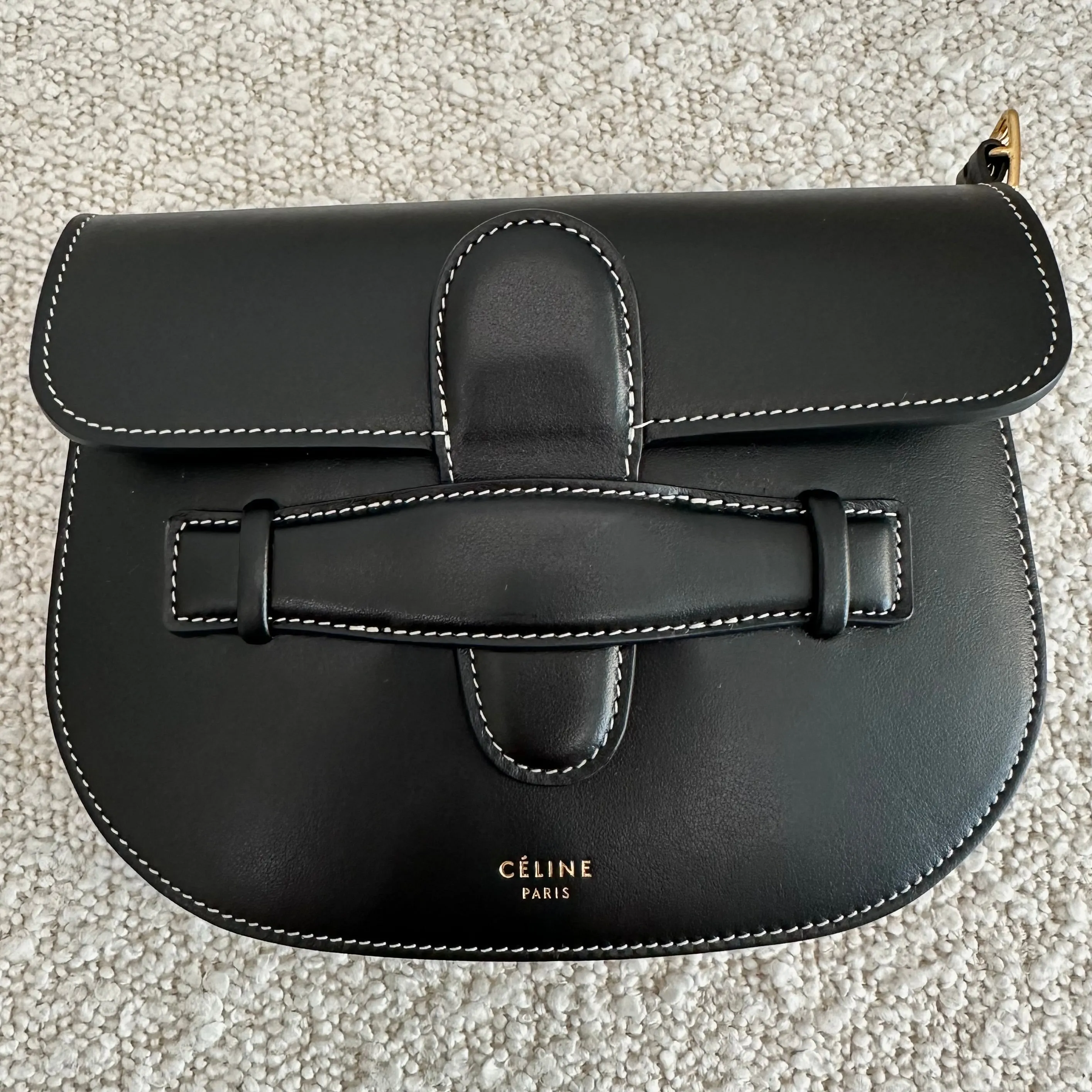 Celine Smooth Calfskin Mini Symmetrical Bag Black