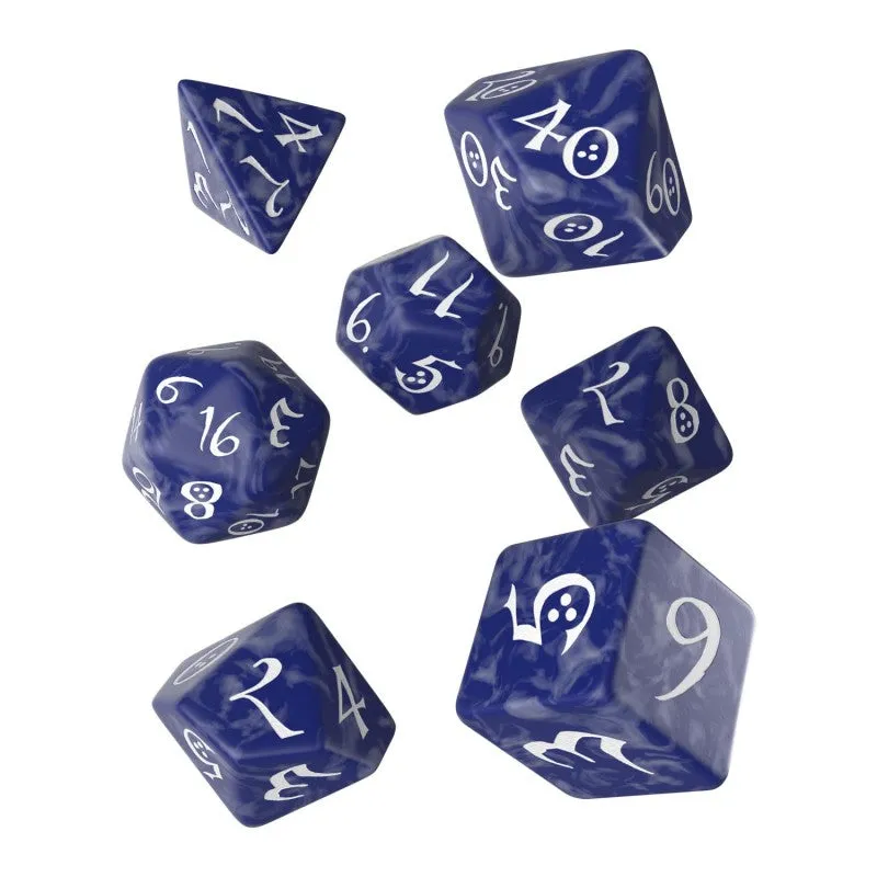Classic RPG Cobalt & White Dice Set (7)