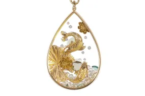 Koi Carp Secret Glass Necklace