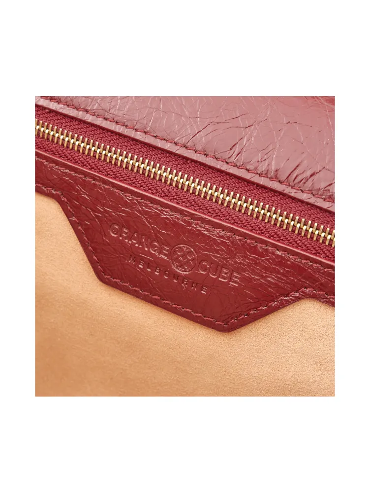 Mosaic Diamond Chain Bag - Retro Red