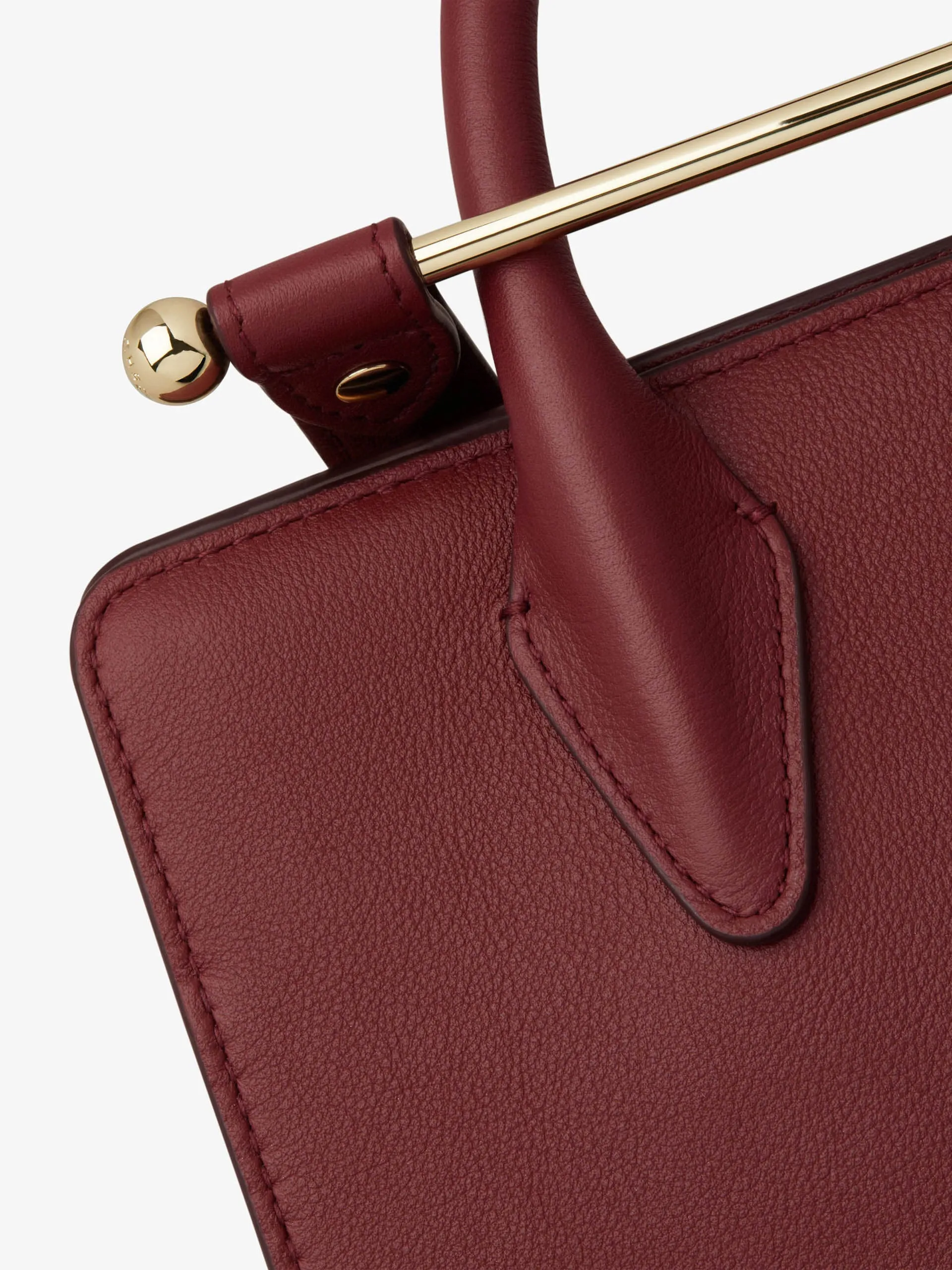 Oxblood The Strathberry mini tote bag