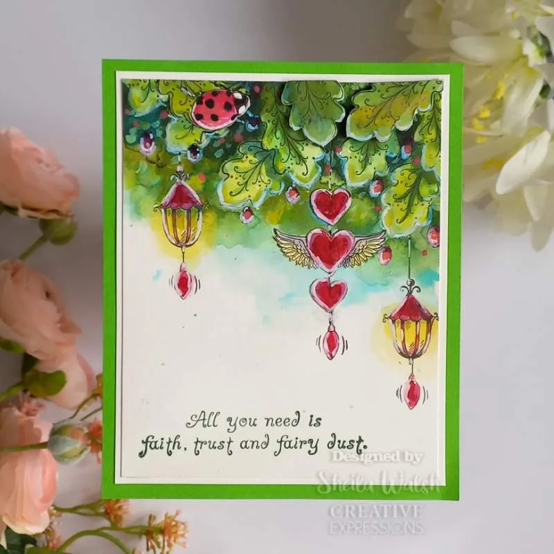 Pink Ink Designs Shine A Light 6 in x 8 in Clear Stamp Set