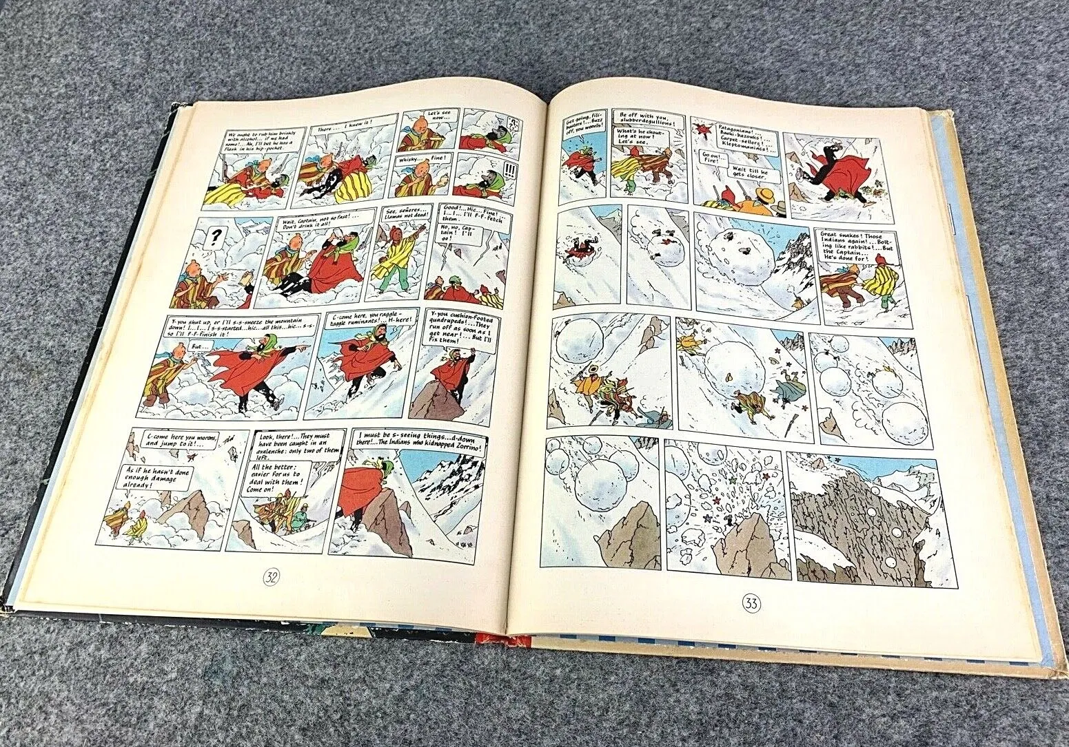 Prisoners of the Sun Methuen UK 2nd Reprint Edition 1965 Hardback Tintin Book Herge