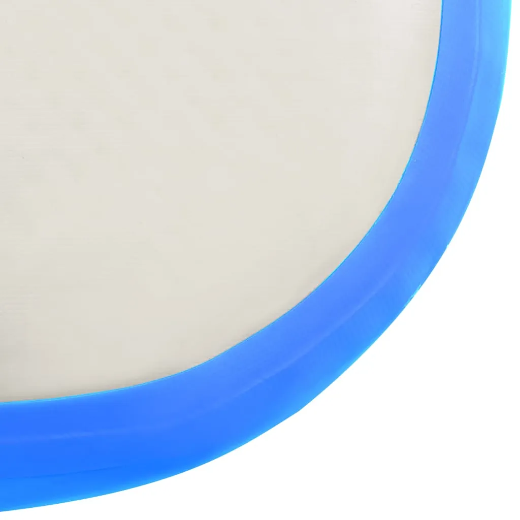vidaXL Inflatable Gymnastics Mat with Pump 500x100x20 cm PVC Blue